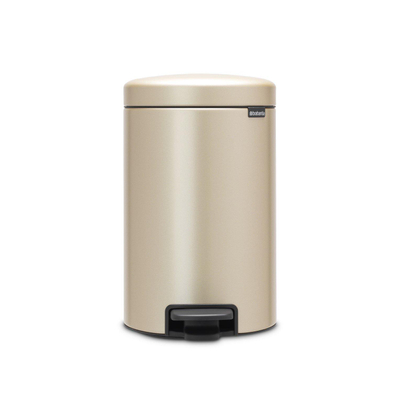 Brabantia NewIcon pedaalemmer 12 liter met kunststof binnenemmer Metallic Gold