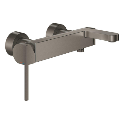 GROHE Plus badkraan m. omstel m. koppelingen brushed hard graphite