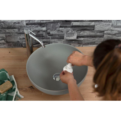 Plieger Round waskom - 38x38x13.6cm - mat grijs