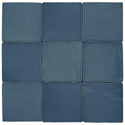 SAMPLE Roca St Tropez Wandtegel 13x13cm 8.5mm witte scherf Azul