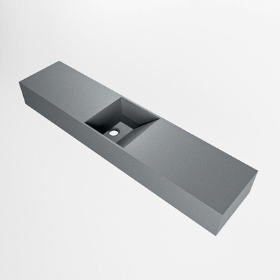 Mondiaz TYNE Fontein - 100x23x12cm - wasbak midden - zonder kraangaten - solid surface - Plata