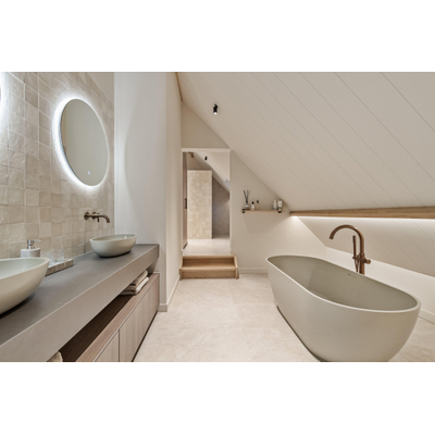 Baldocer Ceramica Bayona Vloer- en wandtegel - 120x120cm - gerectificeerd - mat Creme