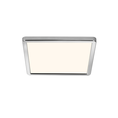 Nordlux Oja 29 inbouwspot 30x2.5x30cm IP54 Incl. 9.5W LED 3000K tot 4000K Chroom