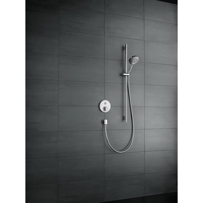 Hansgrohe Raindance select s 120 unica comfort glijstangset 90cm chroom wit