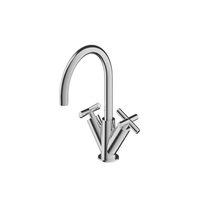 Hotbath Chap wastafelmengkraanmet draaibare uitloop zonder waste chroom SHOWROOMMODEL