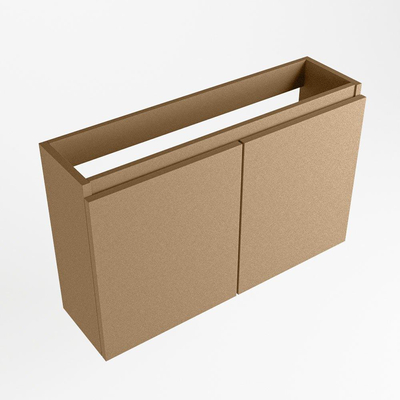 Mondiaz TURE fonteinonderkast - 80x22x50cm - 2 deuren - softclose - Oro