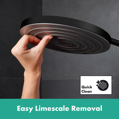 HansgrohePulsify Puro1jet showerpipe ecosmart 260 thermostatisch 3jet handdouche en doucheslang 160cm mat zwart