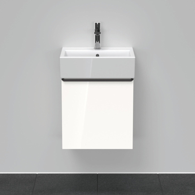 Duravit D-Neo wastafelonderkast 43.4x44x32.2cm Linksdraaiend 1 deur wit Hoogglans