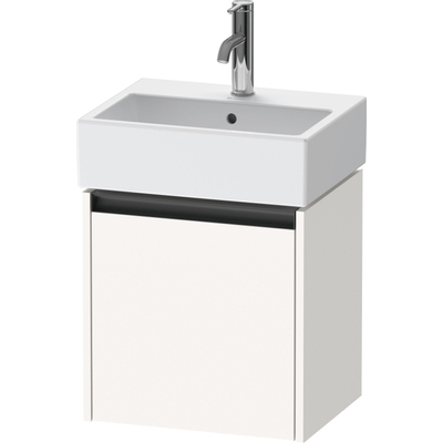 Duravit Ketho 2 wastafelonderbouwkast met 1 deur 43.4x33.8x44cm links, met greep antraciet wit supermat