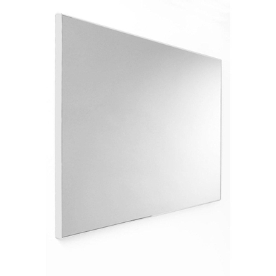 Nemo Go badkamermeubelset - 60x65x45.5cm - 2 lades - met grepen - 1 wasbak wit mat - 1 kraangat - met spiegel - MDF standard white