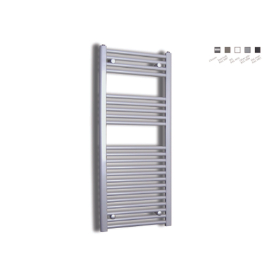 Sanicare recht designradiator 111.8x45cm zilver grijs