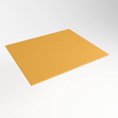 Mondiaz TOP 51 Topblad - 40x51x0.9cm - geschikt voor afdekplaat - Solid surface - Ocher