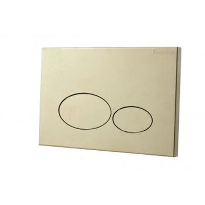 Wiesbaden X32 Metal drukplaat voor inbouwreservoir geborsteld messing -licht beschadigd- OUTLETSTORE