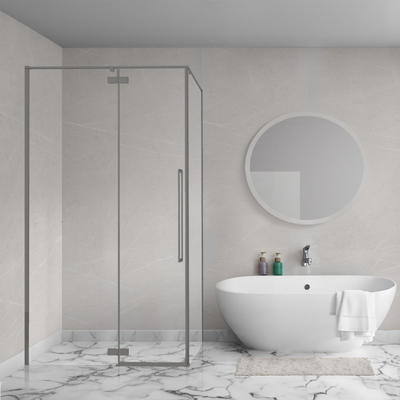 Aqua Vista Oria Cuadra zijwand - 120x200cm - incl. montageset - Gunmetal