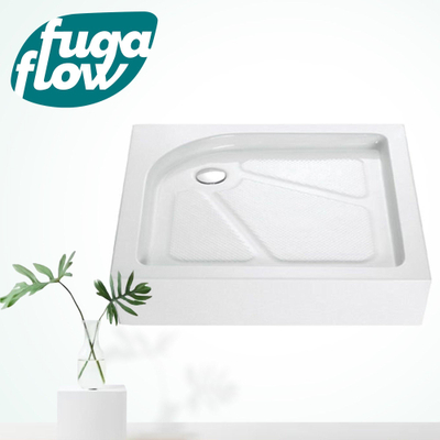 FugaFlow Efficiente Vetro 2.0 Douchebak - 80x80x15cm - vierkant - wit