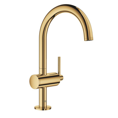 GROHE Atrio Wastafelkraan Opbouw - uitloop 16.6cm - L-size - push open - cool sunrise