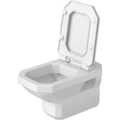 Duravit Series 1930 WC-zitting 36.7x43.7x3.6cm met softclose met quickrelease Kunststof wit Glanzend