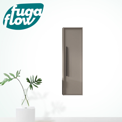 FugaFlow Eccelente Arredo Hoge Kast - 120x34.5x34.5cm - 1 deur - taupe - MDF