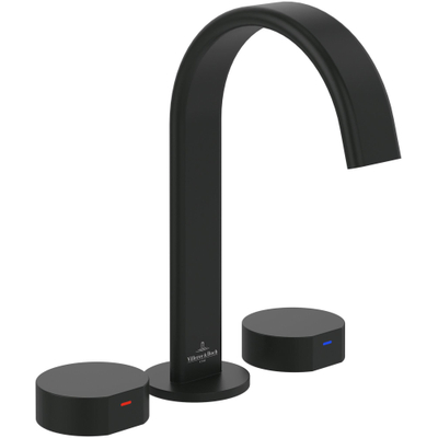 Villeroy & Boch Dawn Driegats wastafelkraan - mat zwart