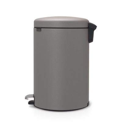 Brabantia NewIcon Pedaalemmer - 20 liter - kunststof binnenemmer - mineral concrete grey