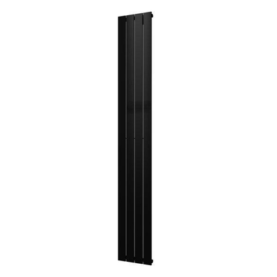 Plieger Cavallino Retto designradiator verticaal enkel middenaansluiting 2000x298mm 666W zwart