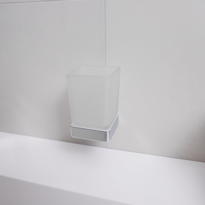 Wiesbaden Eris glashouder met glas chroom SHOWROOMMODEL