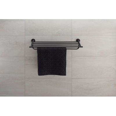 Duravit Starck T Handdoekhouder - 4 rijen - 61cm - zwart mat