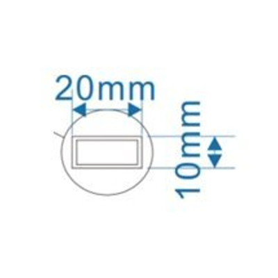 Fortifura Galeria inloopdouche verlengde Stabilisatiestang 200cm los incl. bevestigingsmaterialen - chroom