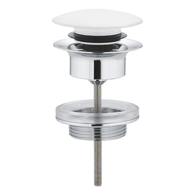 GROHE afvoergarnituur push open wit