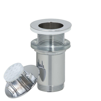 Tiger Universele Wastafel Fonteinplug open met lange draad Chroom 6.8x6.9x6.8cm