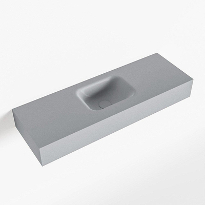 Mondiaz LEX Fontein - 90x30x12cm - wasbak midden - zonder kraangaten - solid surface - Plata