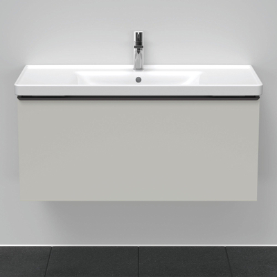 Duravit D-Neo wastafelonderkast 98.4x44x45.2cm 1 lade met softclose Betongrijs Mat