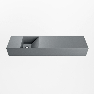 Mondiaz TYNE Fontein - 90x23x12cm - wasbak Links - zonder kraangaten - solid surface - Plata