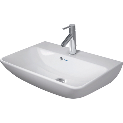 Duravit ME by Starck wastafel compact 1 kraangat met overloop 60x40cm wit