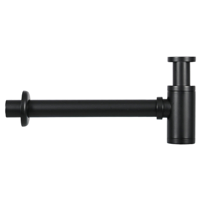 Differnz Ravo fonteinset - 38.5x18.5x9cm - Rechthoek - 1 kraangat - Recht matte zwarte kraan - beton donkergrijs