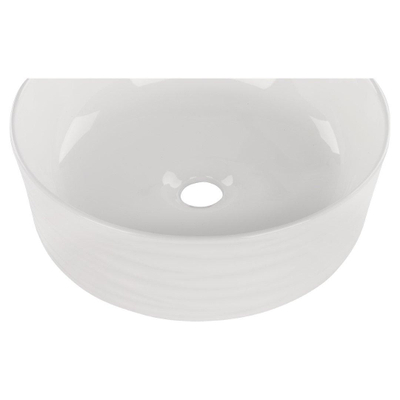 Differnz Wave waskom 37x37x12cm keramiek wit glans