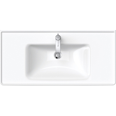 Duravit D-Neo wastafel 100.5x48x17cm 1 kraangat rechthoek Keramiek Wit