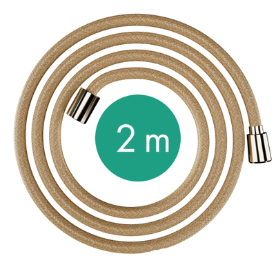 Hansgrohe Designflex textiel doucheslang 200cm polished gold optic