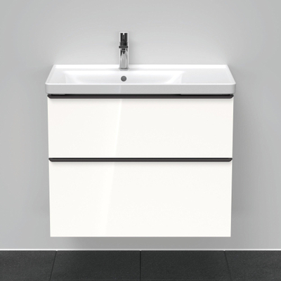 Duravit D-Neo wastafelonderkast 78.4x62.5x45.2cm 2 lades wit Hoogglans