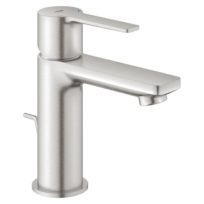 GROHE Lineare New waterbesparende wastafelkraan XS-size met waste supersteel