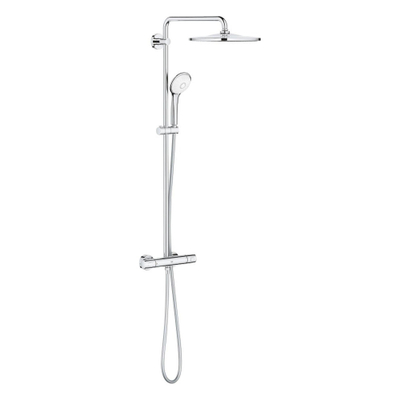 GROHE Euphoria Regendoucheset Opbouw - hoofddouche 31cm - handdouche rond - thermostatisch - chroom