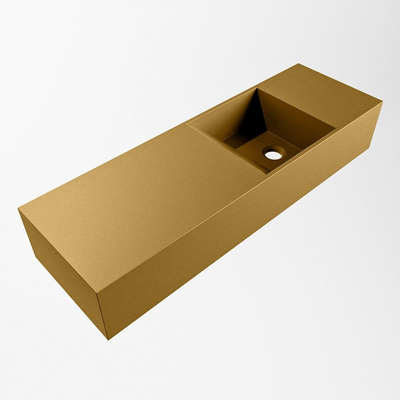 Mondiaz TYNE Fontein - 70x23x12cm - wasbak Rechts - zonder kraangaten - solid surface - Oro