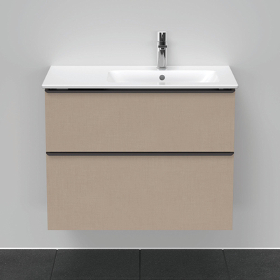 Duravit D-Neo wastafelonderkast 81x62.5x46.2cm 2 lades Linnen Mat