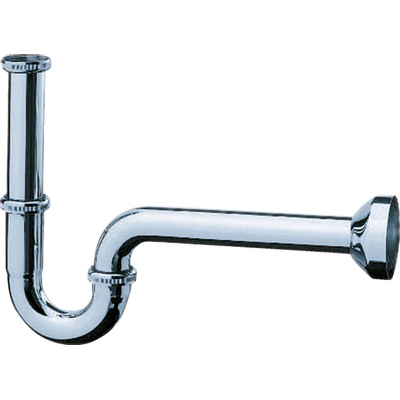 Hansgrohe Sifon 1.1/4inch met rozet inclusief muurbuis Messing Chroom