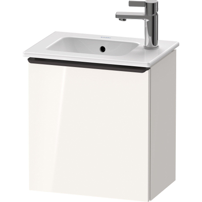 Duravit D-Neo wastafelonderkast 41x44x27.4cm Linksdraaiend 1 deur wit Hoogglans