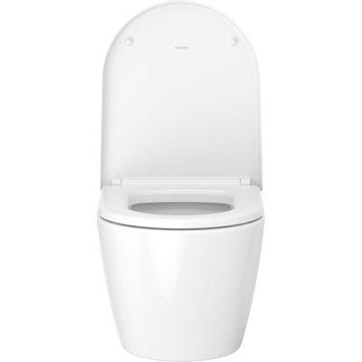 Duravit ME by Starck WC-zitting 43.8x37.4x5.1cm compact met softclose met quickrelease Kunststof wit Glanzend OUTLETSTORE