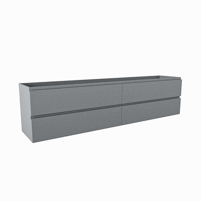Mondiaz HAY wastafelonderkast - 200x40x50cm - 4 lades - softclose - Plata