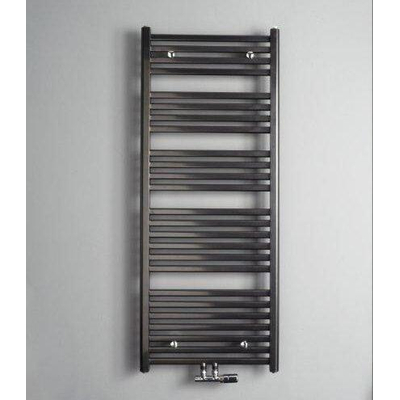 Instamat Calda handdoekradiator 60x155.5cm 800watt inclusief wandconsoles Antraciet Metallic