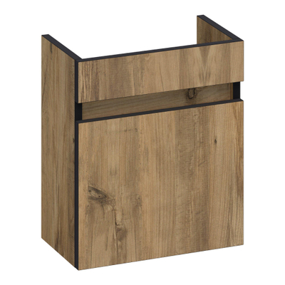 BRAUER Joy Edge fonteinonderkast - 40x45x22cm - met 1 deur greeploos rechtsdraaiend Chateau