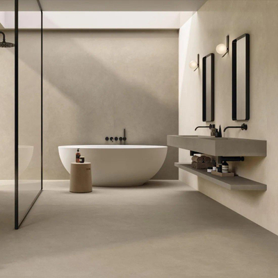 Atlas Concorde Boost Natural Vloer- en wandtegel - 60x120cm - 9mm - gerectificeerd - Porcellanato - Kaolin (Beige)